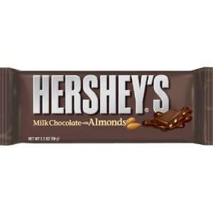 Hersheys Milk Chocolate with Almonds, 3.5 Ounce Bars (Pack of 24 