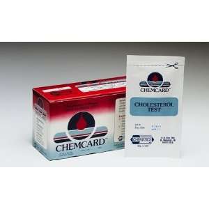  Chematics Inc. Chemcard Cholesterol Test   Box of 24 