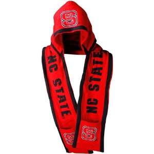   North Carolina State Wolfpack Red Hooded Knit Scarf: Sports & Outdoors