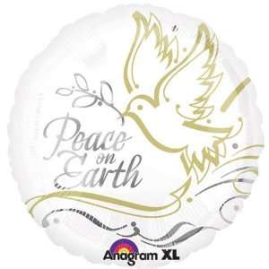    18 Peace On Earth Gold & Silver Anagram Balloons Toys & Games