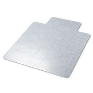   Cleated Chair Mat for Low Pile Carpet, 46w x 60h, Clear Electronics
