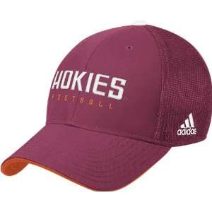  Virginia Tech Hokies Adidas Football Flex Cap: Sports 