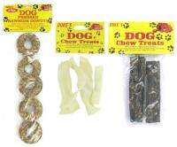   Pack of DUKES Healthy Assorted Raw & Beef Hide Dog Chew Treats  