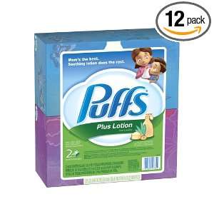  Puffs Plus Lotion Unscented Facial Tissues, 124 Count 