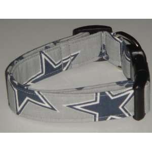  NFL Dallas Cowboys Football Dog Collar Grey Gray X Large 1 