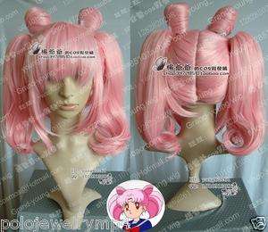 New Cosplay ★Chibi Usa ★Sailor Moon heat wig +gift  