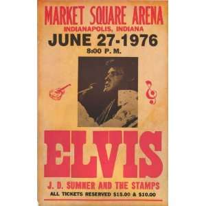 Elvis Presley   J.D. Sumner, The Stamps Concert Poster (1976) Market 