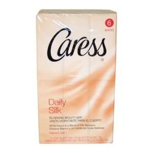   Daily Silk Beauty Bar by Caress for Unisex   6 x 4.25 oz Soap Beauty