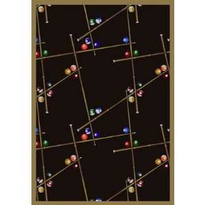  Joy Carpets 1510x 05 Snookered© Chocolate Rug Size: 54 