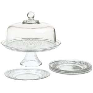 Anchor Hocking Annapolis Cake and Plate Set:  Kitchen 