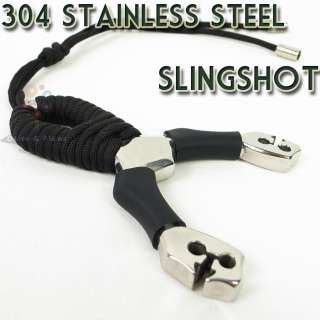 Stainless Steel Slingshot Hunting Sling Shot Catapult  