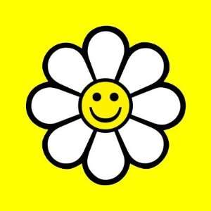  Smiley Daisy Round Sticker 