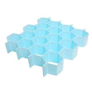   Underwear Socks Organizer Blue Plastic Honeycomb Cabinet Clapboard