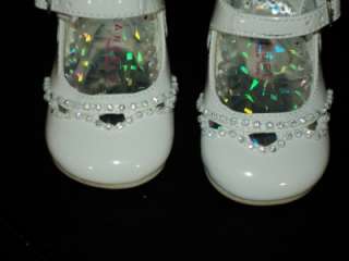 Baby Girl Leather Christening Baptism Shoes Size 6  