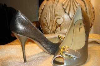 silver women high heels pumps shoes size 9  