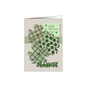  Happy St. Patricks Day Slainte Scrapbook Style Card 