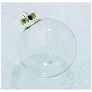   Of 4 Clear Glass Decorate Your Own Christmas Ornaments: Home & Kitchen