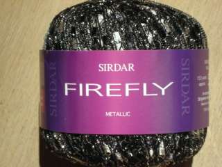 SIRDAR FIREFLY / FIREFLY METALLIC FASHION LADDER YARN 50g   FREE UK p 