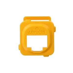   QuickPort Adapter Bezel for Clipsal Opening   Yellow