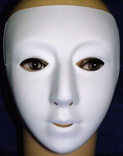 Beautiful Designed PLAIN WHITE Mask  Simply Gorgeous   