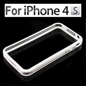   Bumper Frame TPU Silicone Case for iPhone 4S CDMA 4G W/Side Button