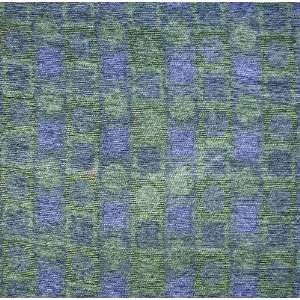  58 Wide Soft Chenille Blocks Peri/Jade Fabric By The 