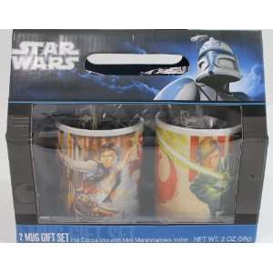  Star Wars 2 Coffee/Hot Cocoa/Tea Mug Gift Set with Mini 