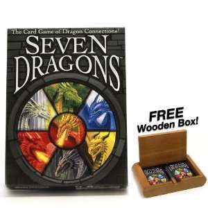   Card Game of Dragon Connections Plus FREE Wooden Box Toys & Games