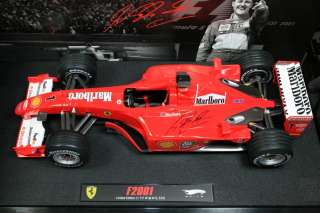 F1 1/18 Michael Schumacher 2001 Ferrari F2001 SIGNED Hungary ELITE w 