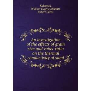  of grain size and voids ratio on the thermal conductivity of sand 