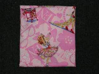 CRIB SHEET/FITTED/COTTON  DRESS UP FANCY NANCY OHH LALA  