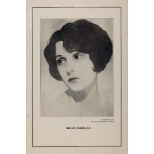  1927 Silent Film Star Norma Talmadge United Artists 