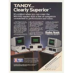  1985 Radio Shack Tandy 1000 2000 1200 HD Computers Print 