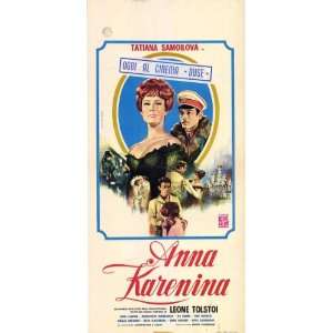  Anna Karenina Poster Italian 13x28 Tatyana Samojlova 