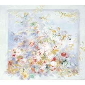 Roses Dan Une Tenetre By Pierre Auguste Renoir Highest Quality Art 