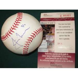 Justin Morneau Minnesota Twins Signed Autographed Baseball JSA Coa 