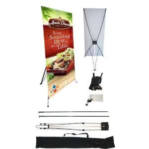  X Banner Stand 48x78 (Large) with Vinyl Print Office 
