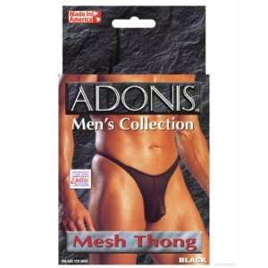    California Exotics Adonis Mesh Thong, Black