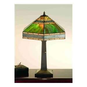  Meyda Tiffany 65843 Table Lamp, Mahogany Bronze Finish with Amber 