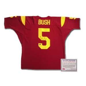 Reggie Bush USC Trojans NFL Hand Signed Authentic Style Home Red 