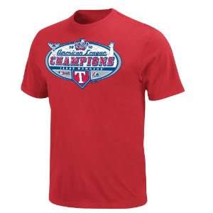 MLB Texas Rangers 2010 American League Champions Locker Room T Shirt 