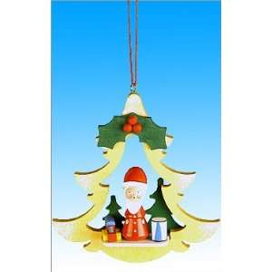  Ulbricht ornament   Santa with gifts in Yellow Tree Cutout 