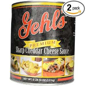 Gehls Premium Sharp Cheddar Cheese Sauce, 106 Ounce Can (Pack of 2 
