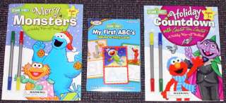  SESAME STREET Preschool ACTIVITY Elmo FLASHCARDS Books HOLIDAY Count 