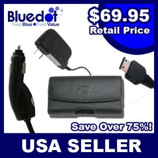 CAR+WALL CHARGER+LEATHER CASE for SAMSUNG OMNIA i910  