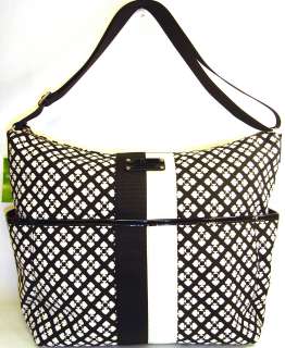 Kate Spade Serena Baby Bag tote purse NWT $348 Classic black white 