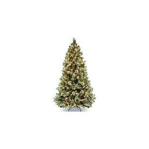   Pine Slim Hinged Christmas Tree with Clear Lights