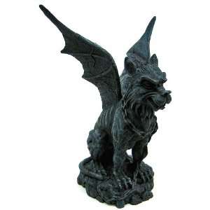  Gargoyle Dog W/ Open Wings   Collectible Figurine Statue 