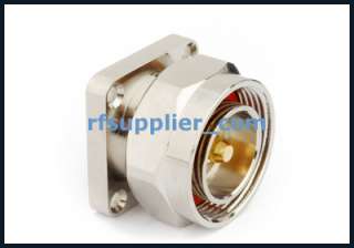 RF coaxial 7/16 Din Female panel mount connector with extended pin