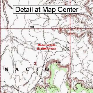 USGS Topographic Quadrangle Map   Mesa Cortada, New Mexico (Folded 
